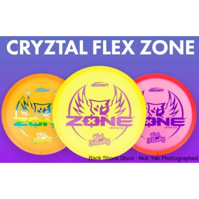 Discraft CryZtal Flx Zone Putter with Get Freaky Dark Horse Brodie Smith Stamp [Back Stock Inventory – Disc and Stamp Color WILL VARY]