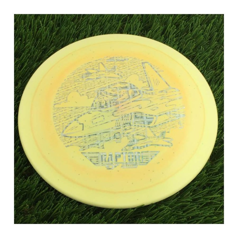 Discraft ESP Lite Sparkle Raptor with 2023 Ledgestone Edition – Wave 3 Stamp – 169g – Solid Orangish Cream