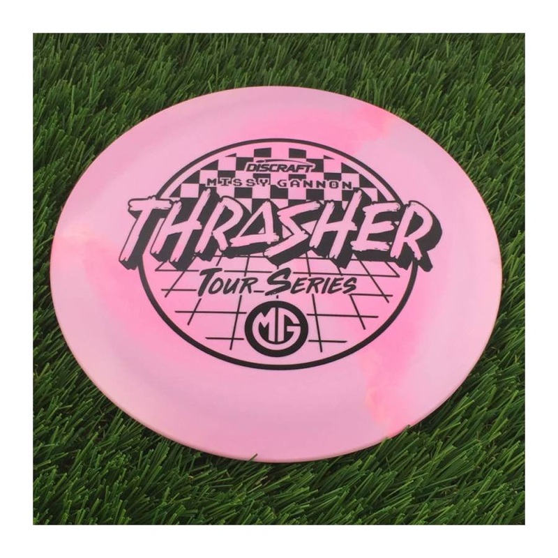Discraft ESP Swirl Thrasher with Missy Gannon Tour Series 2022 Stamp – 166g – Solid Pink