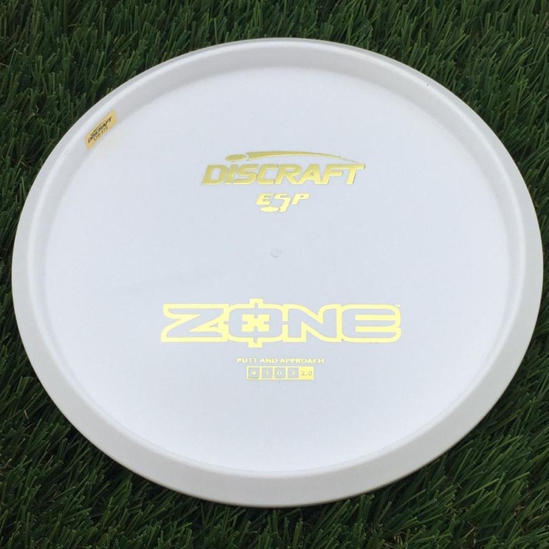 Discraft ESP Zone with Dye Line Blank Top Bottom Stamp – 172g – Solid White