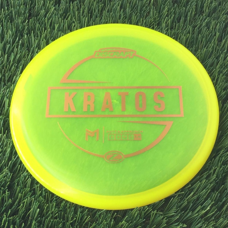 Discraft Elite Z Kratos with PM Logo Stock Stamp Stamp – 169g – Translucent Yellow