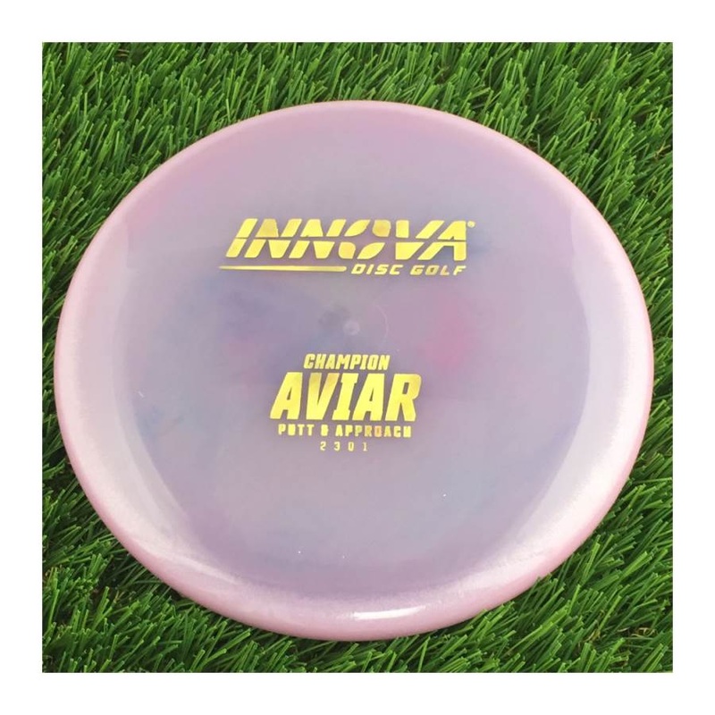 Innova Champion Aviar Putter with Burst Logo Stock Stamp – 159g – Translucent Purple