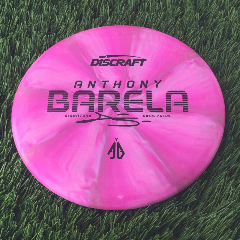 Discraft Crazy Tough CT Swirl Focus with Anthony Barela Signature – AB Stamp – 174g Pink