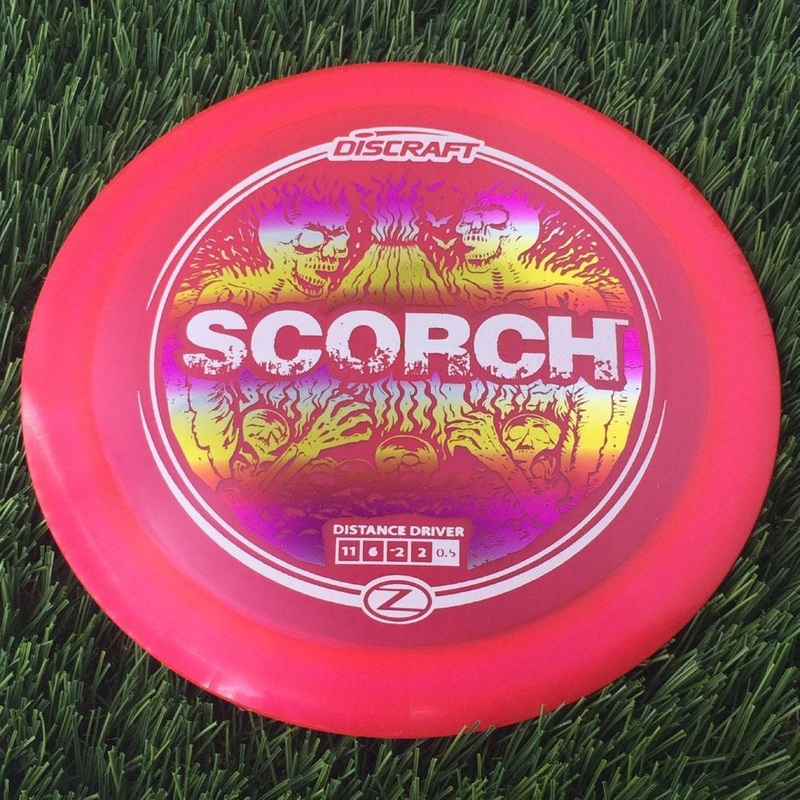 Discraft Elite Z Scorch with Volcanic Skeletons Double Foil Stamp – 174g – Bright Pink
