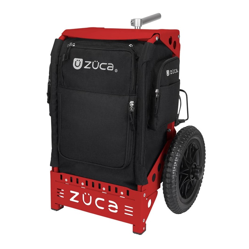 Zuca Trekker Disc Golf Cart – Red Frame With Black Insert Bag