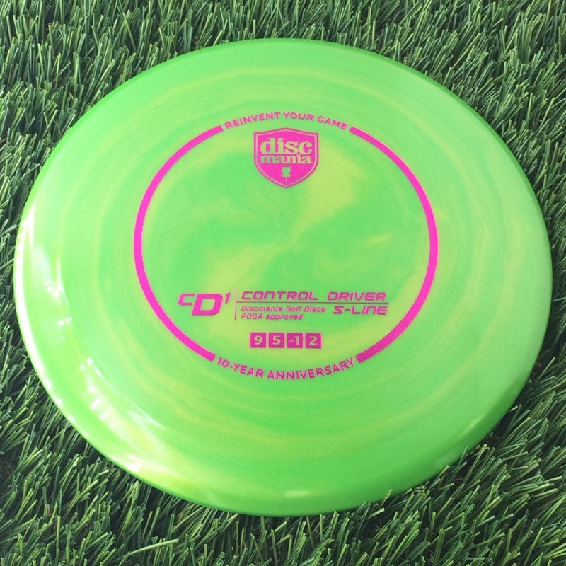 Discmania Swirly S-Line CD1 with 10 Year Anniversary Heirloom Design Stamp – 173g Green