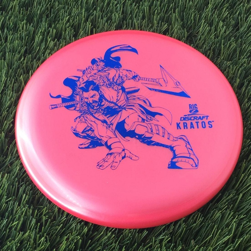 Discraft Big Z Collection Kratos with Big Z Stock Stamp with Inside Rim Embossed PM Paul McBeth Stamp – 172g – Solid Pink