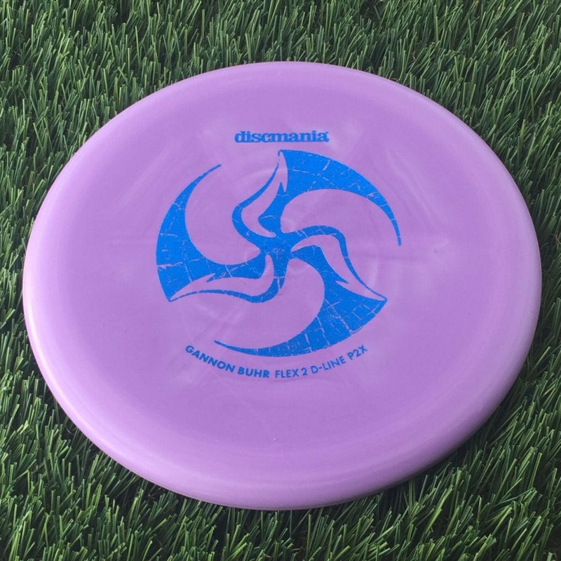 Discmania Italian D-Line Flex 2 P2x with Gannon Buhr Signature Series x Huk Lab Collaboration Stamp – 174g – Solid Purple