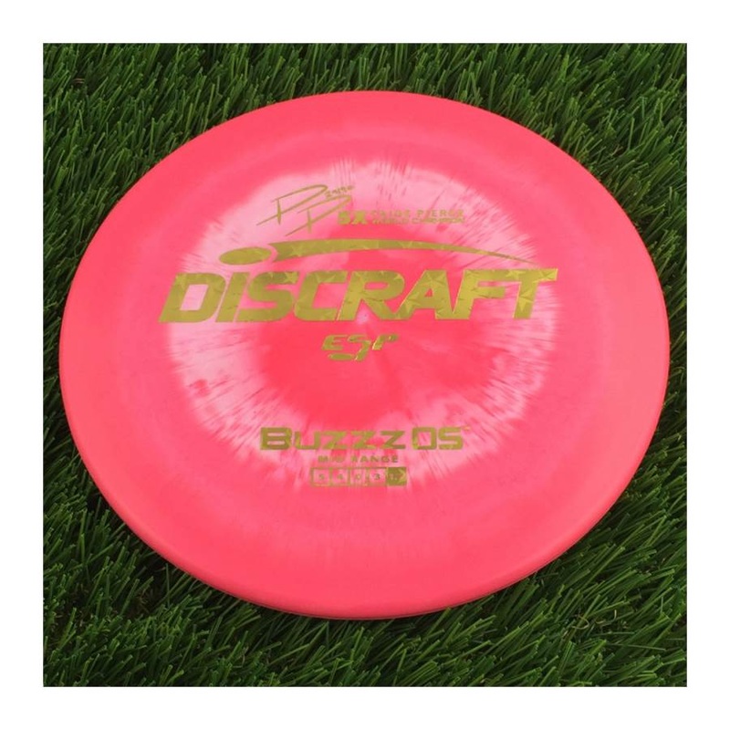Discraft ESP BuzzzOS with PP 29190 5X Paige Pierce World Champion Stamp – 175g – Solid Pink