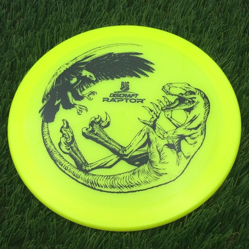 Discraft Big Z Collection Raptor with New Stock Font for 2024 Stamp – 169g – Yellow