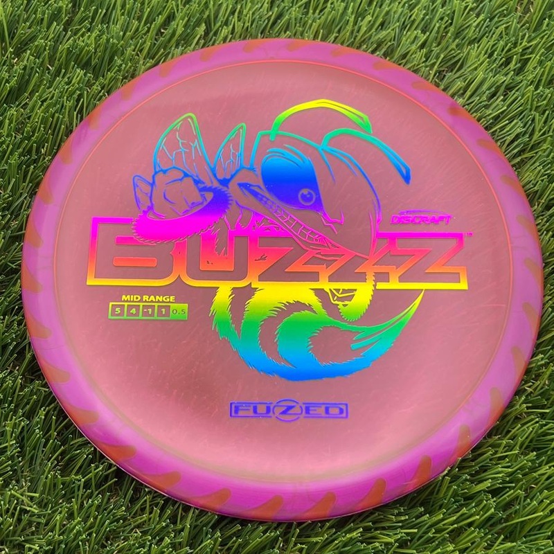 Discraft Elite Z FuZed Line with Saw Pattern Buzzz with Big Bee with Saw Blade – “Buzzzsaw” Stamp – 179.81g – Dark Pink