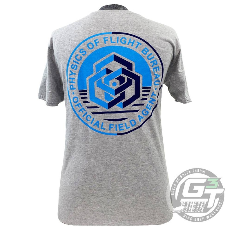 Dynamic Discs Physics of Flight Bureau Field Agent Short Sleeve Disc Golf T-Shirt