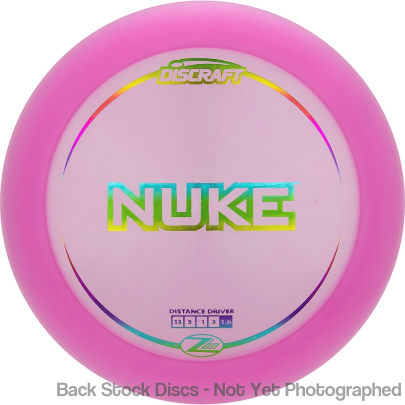 Discraft Elite Z Lite Nuke Distance Driver (Stock Stamp) [Back Stock Inventory – Disc and Stamp Color WILL VARY]
