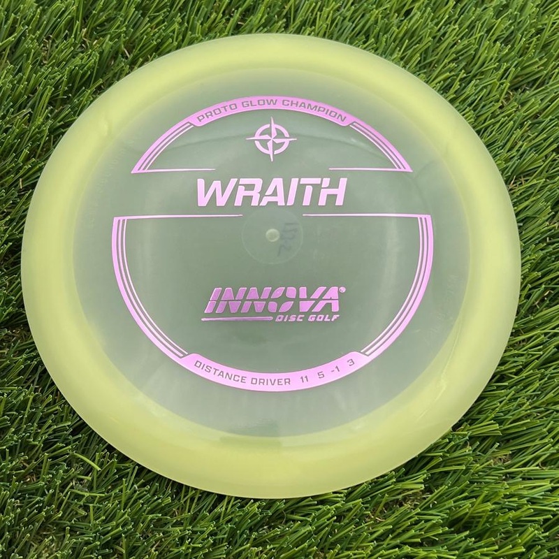 Innova Proto Glow Champion Wraith with Burst Logo Stock Stamp – 174.9g – Glow
