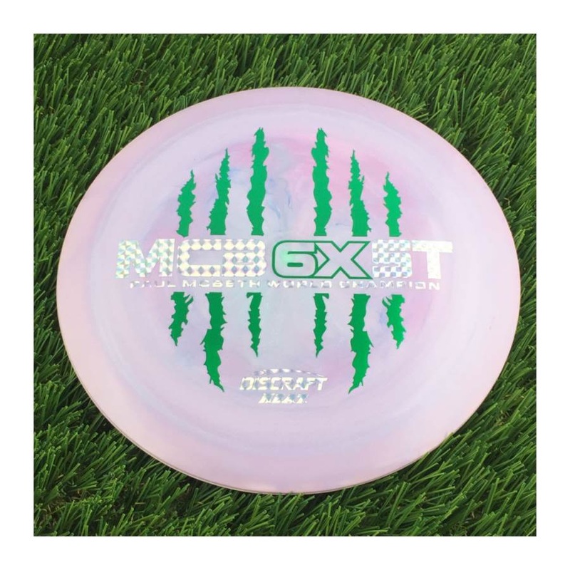 Discraft ESP Swirl Heat with McBeast 6X Claw PM World Champ Stamp – 174g – Solid Purple