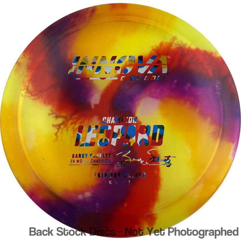 Innova Champion I-Dye Leopard Fairway Driver with Burst Logo Barry Schultz 2X World Champion Stamp [Back Stock Inventory – Disc and Stamp Color WILL VARY]
