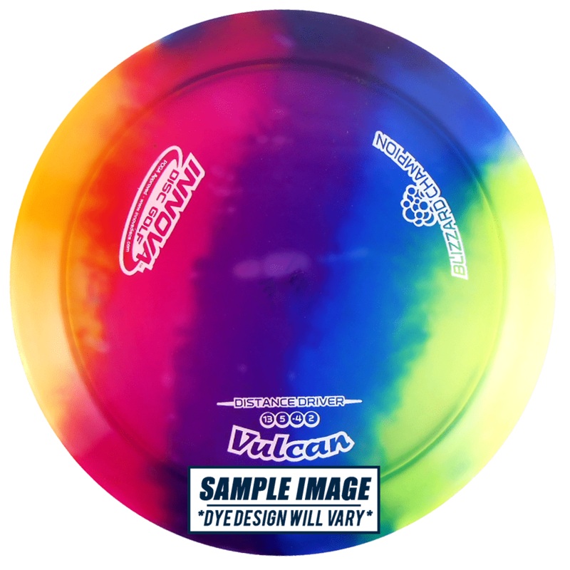 Innova I-Dye Blizzard Champion Vulcan Distance Driver Golf Disc