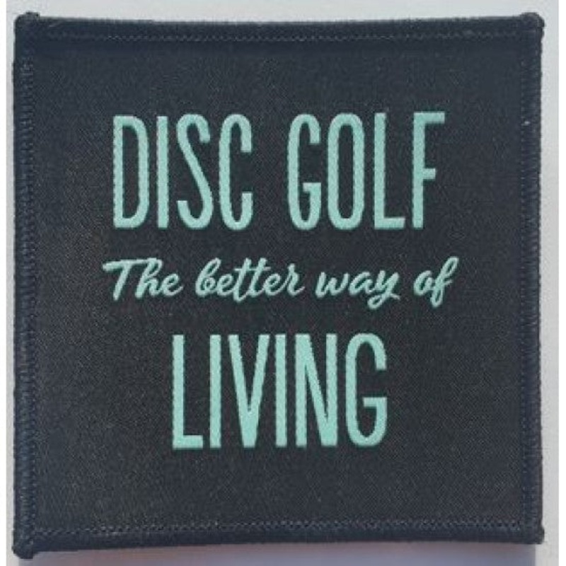 Kastaplast Woven Patch – “DISC GOLF – The better way of LIVING”
