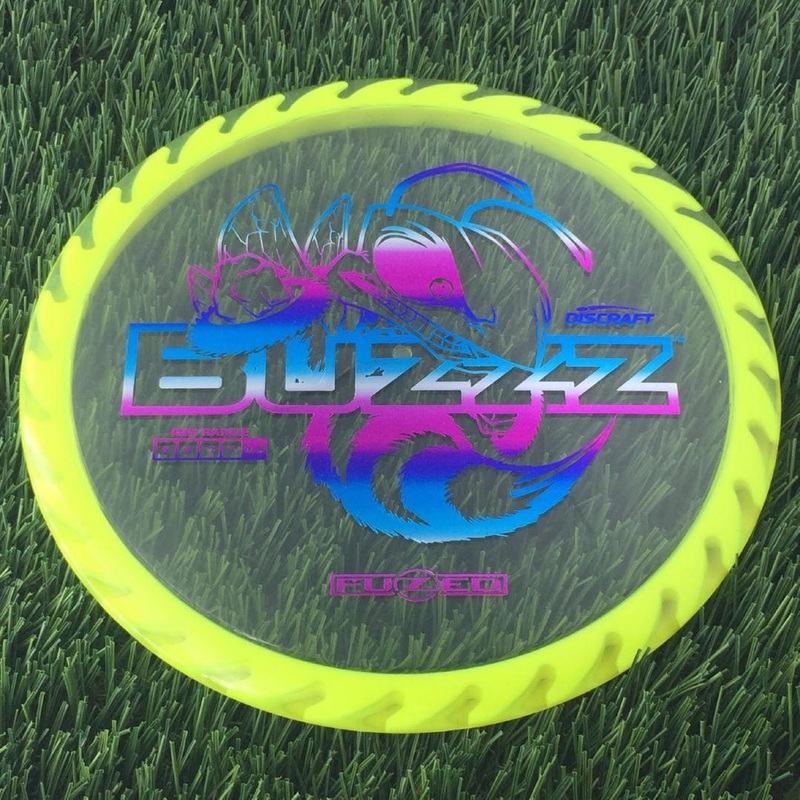 Discraft Elite Z FuZed Line with Saw Pattern Buzzz with Big Bee with Saw Blade – “Buzzzsaw” Stamp – 174g – Yellow