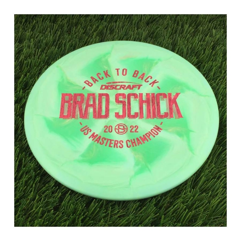 Discraft ESP Swirl Flx Buzzz with Brad Schick – 2022 US Masters Champion Stamp – 180g – Solid Green