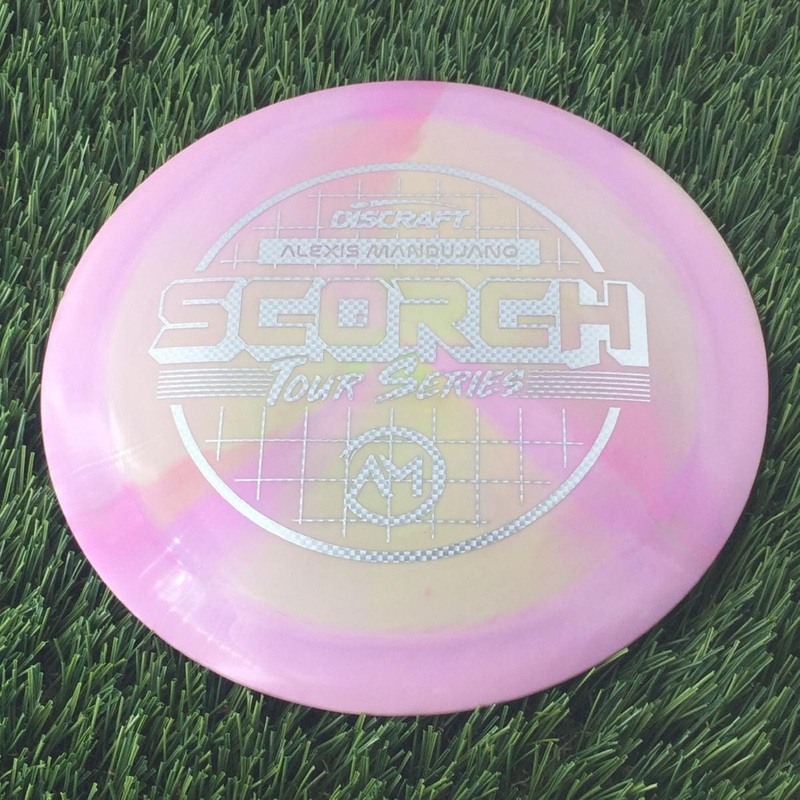 Discraft ESP Swirl Scorch with Alexis Mandujano Tour Series 2022 Stamp – 169g Muted Pink