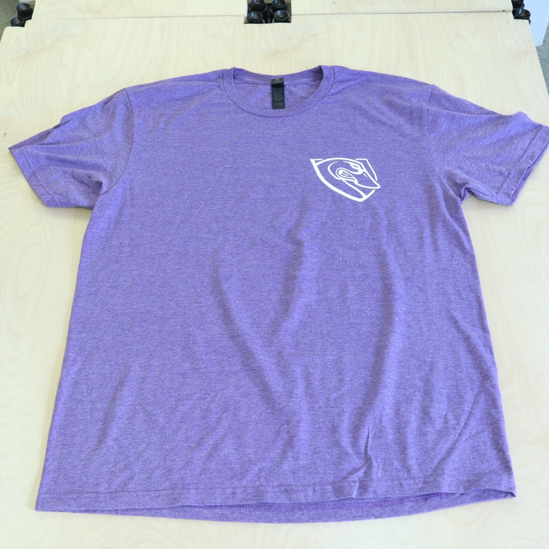 Goose Gang Shield Logo – T-Shirt – Heather Purple