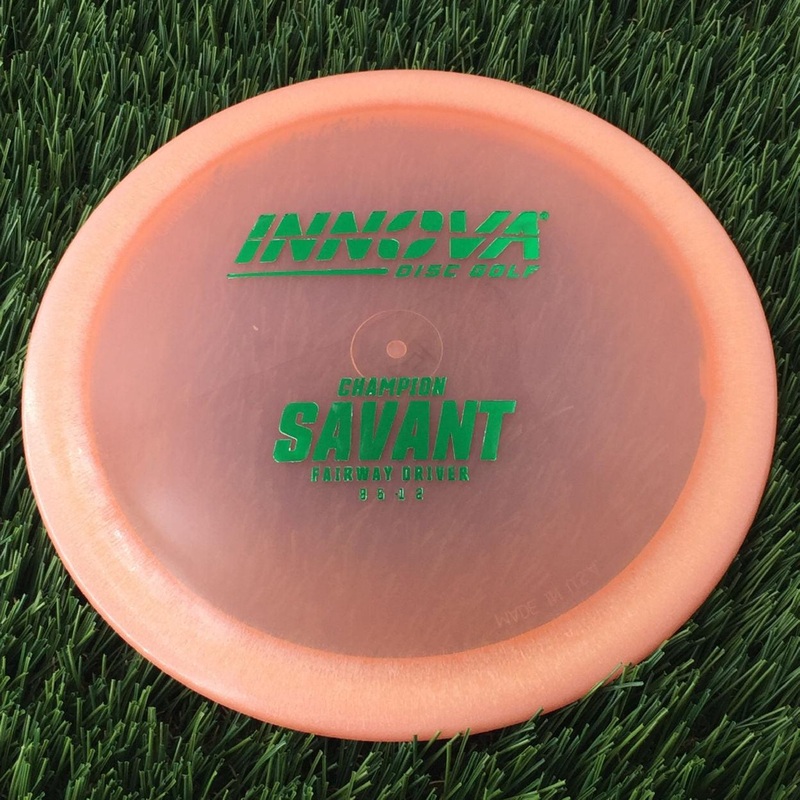 Innova Champion Savant with Burst Logo Stock Stamp – 158g – Translucent Light Orange
