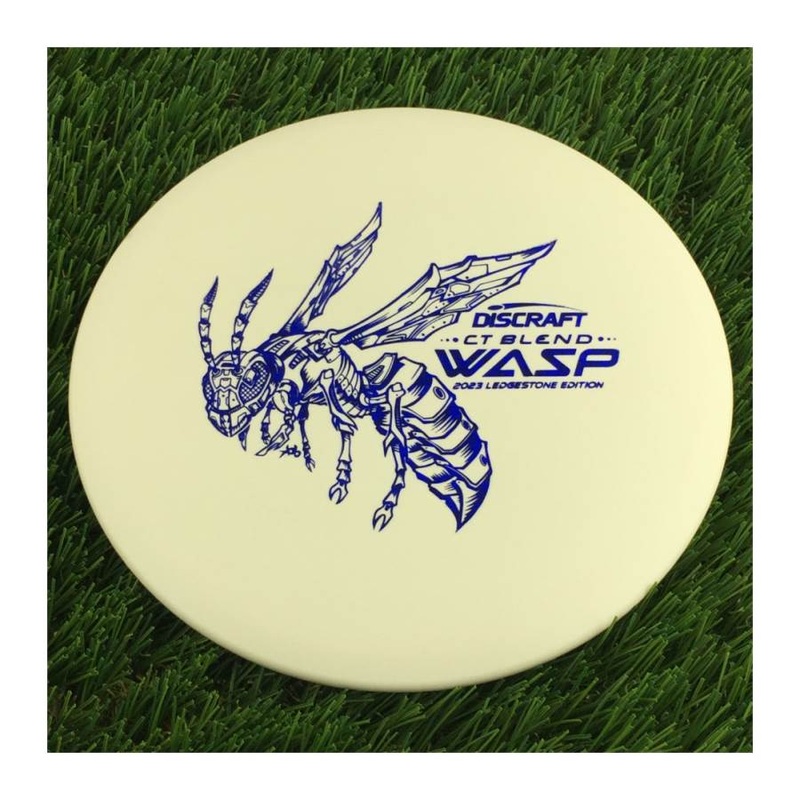 Discraft Crazy Tuff (CT) Blend Wasp with 2023 Ledgestone Edition – Wave 3 Stamp – 172g – Solid White