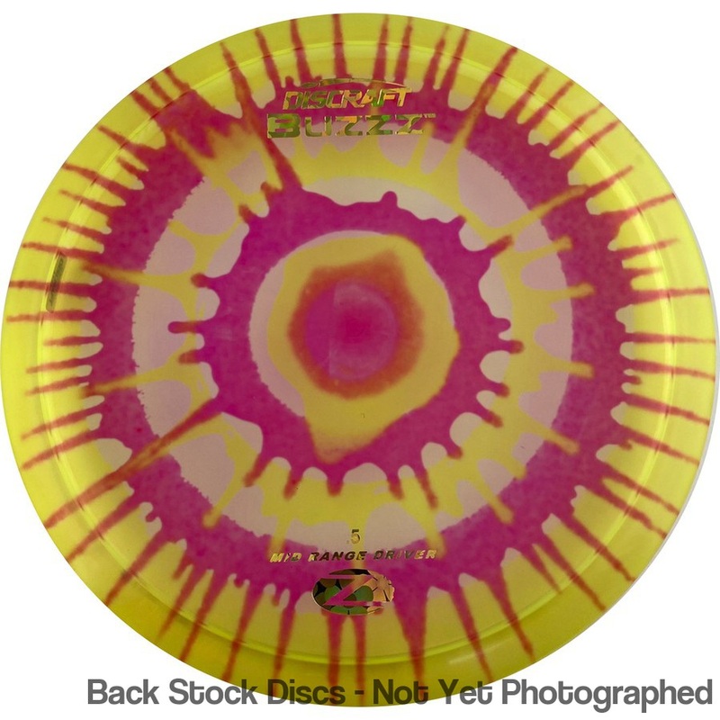 Discraft Elite Z Fly-Dyed Buzzz Midrange (Stock Stamp) [Back Stock Inventory – Disc and Stamp Color WILL VARY]