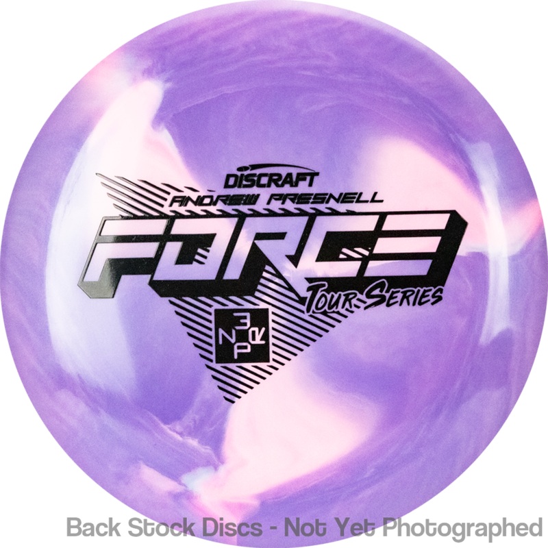 Discraft ESP Swirl Force Distance Driver with Andrew Presnell Tour Series 2022 Stamp [Back Stock Inventory – Disc and Stamp Color WILL VARY]