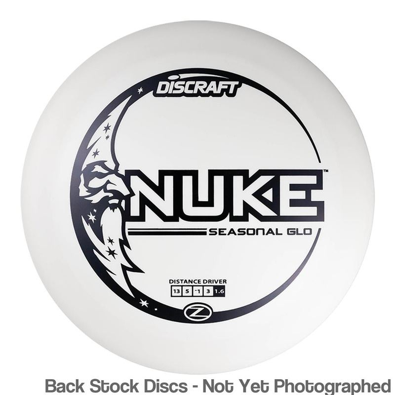 Discraft Seasonal Glow Elite Z Nuke Distance Driver (Stock Stamp) [Back Stock Inventory – Disc and Stamp Color WILL VARY]