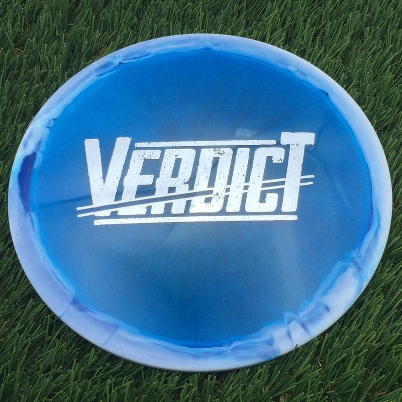 Dynamic Discs Lucid Ice Orbit Verdict with Glacial Big Bar Stamp – 178.43g – Blue