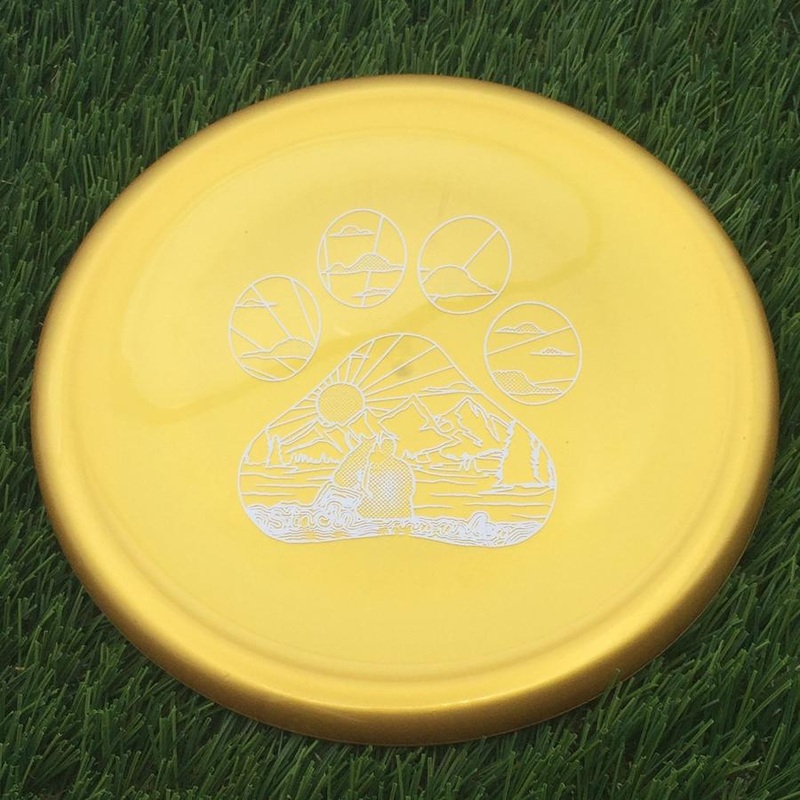 Kastaplast K1 Hard Berg X with Stacie Rawnsley Tour Series 2024 – Pawprint Sunset Stamp – 173g – Solid Gold