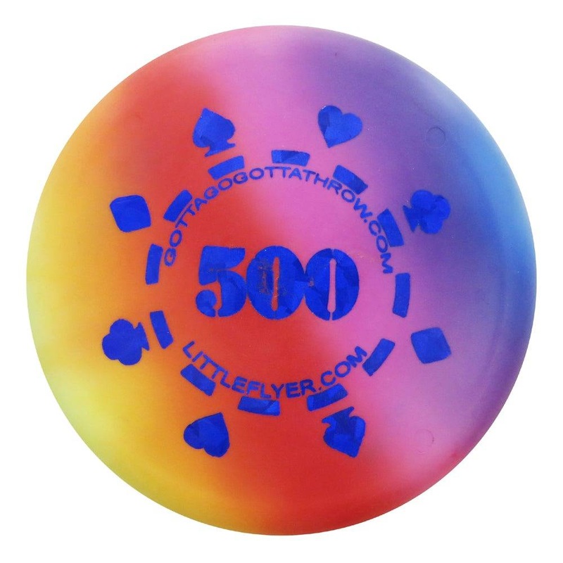 Gotta Go Gotta Throw Poker Chip 500 Tie-Dye Inter-Locking Mini Marker Disc