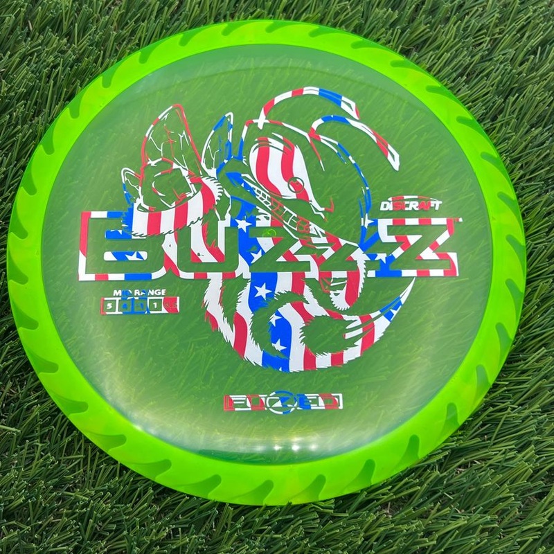 Discraft Elite Z FuZed Line with Saw Pattern Buzzz with Big Bee with Saw Blade – “Buzzzsaw” Stamp – 176.7g – Yellowish Green