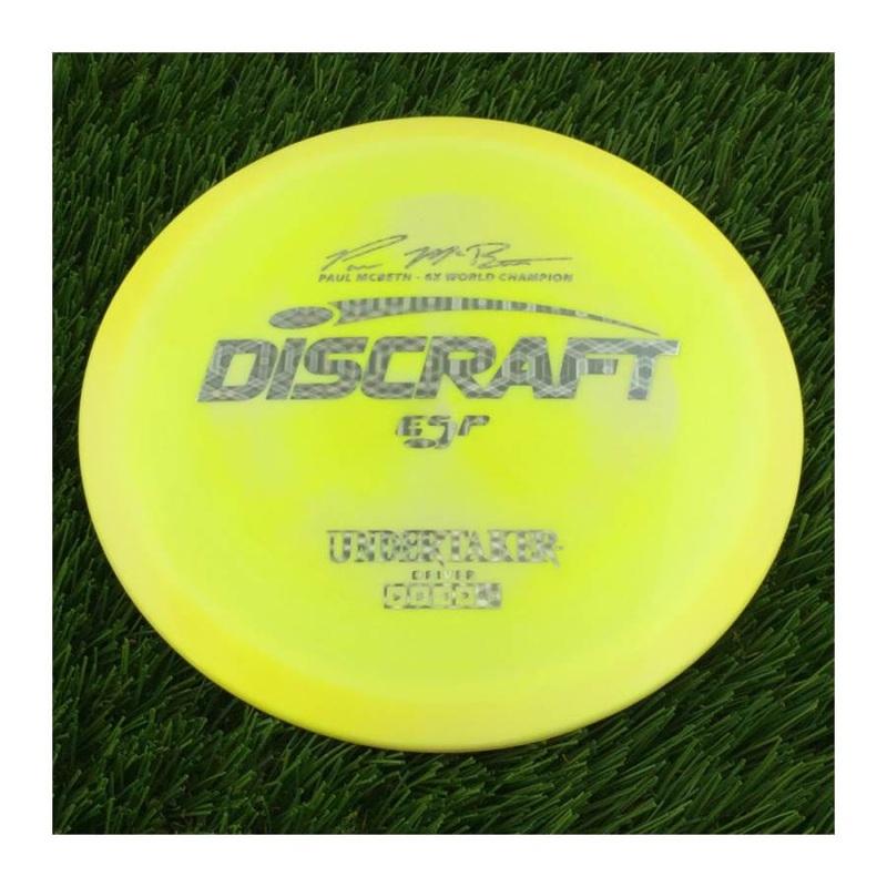Discraft ESP Undertaker with Paul McBeth – 6x World Champion Signature Stamp – 174g – Solid Bright Yellow
