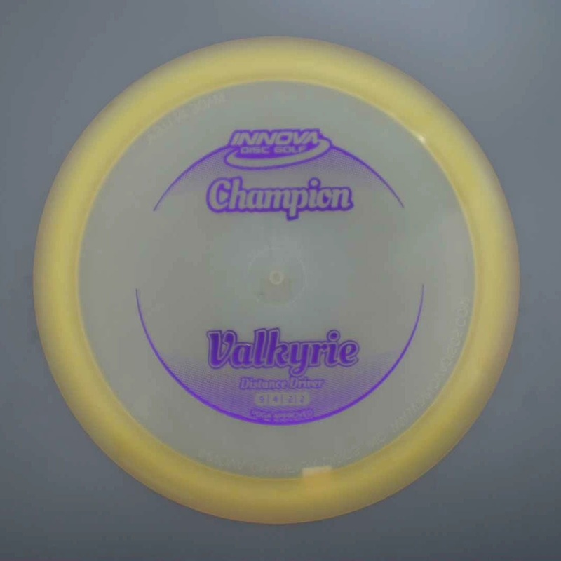 Innova Champion Valkyrie with Circle Fade Stock Stamp – 168.1g – Pale Yellow