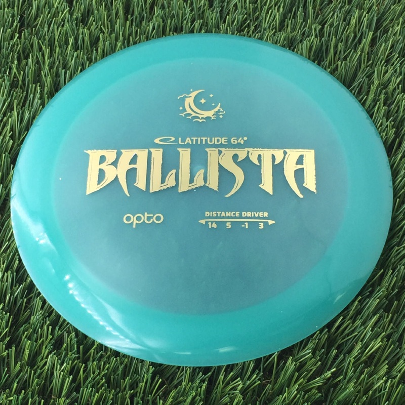 Latitude 64 Opto Moonshine Glow Ballista with Opto Moonshine Glow Logo Stock Stamp – 173g – Translucent Turquoise Green