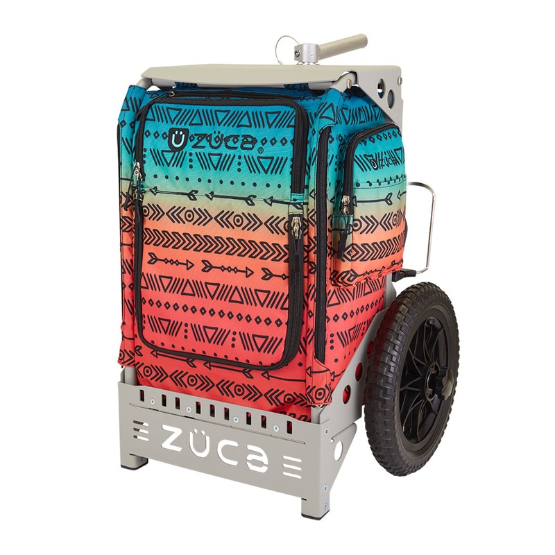 Zuca Trekker Disc Golf Cart – Gray Frame With Jennifer Allen Special Edition Insert Bag