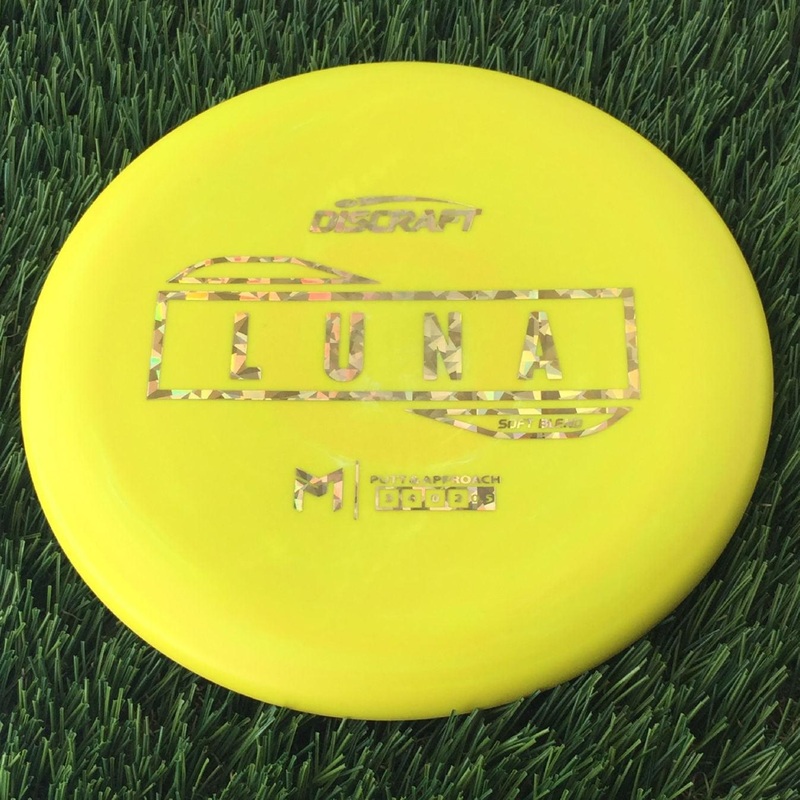 Discraft Putter Line Soft Luna with PM Logo Stock Stamp Stamp – 174g Yellow