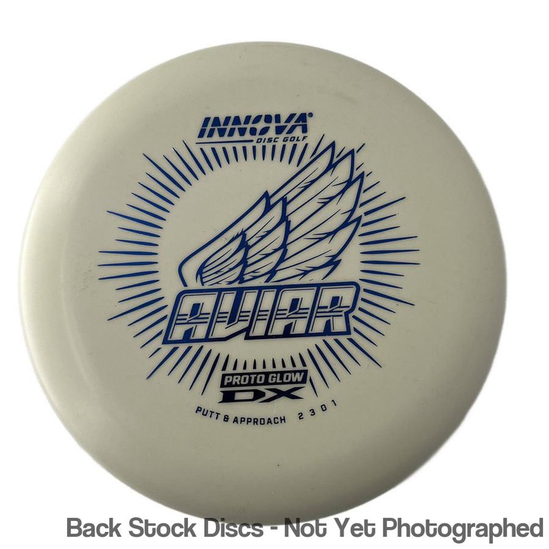Innova Proto Glow DX Aviar Putter Putter with Burst Logo Stock v2 Stamp [Back Stock Inventory – Disc and Stamp Color WILL VARY]