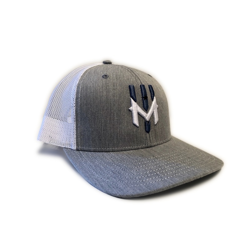 Wind Chill Richardson 112 Trucker Hat 3D Logo – Grey/White