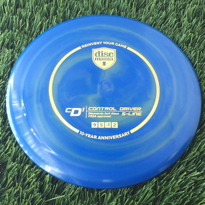 Discmania Swirly S-Line CD1 with 10 Year Anniversary Heirloom Design Stamp – 176g Blue