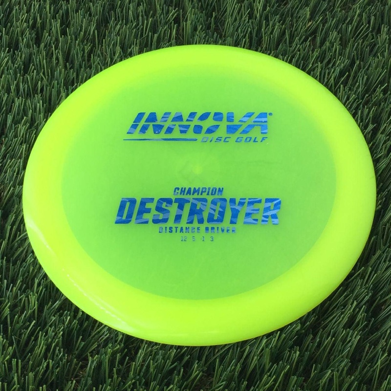 Innova Champion Destroyer with Burst Logo Stock Stamp – 172g – Translucent Yellow