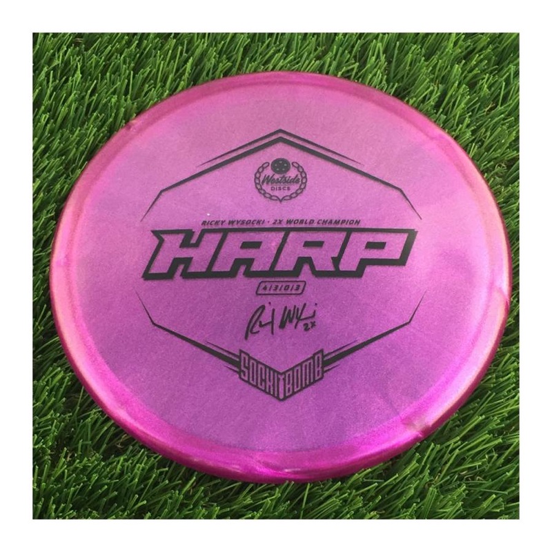 Westside VIP Ice Glimmer Harp with Ricky Wysocki – 2X World Champion – SockiBomb Stamp – 176g – Translucent Purple