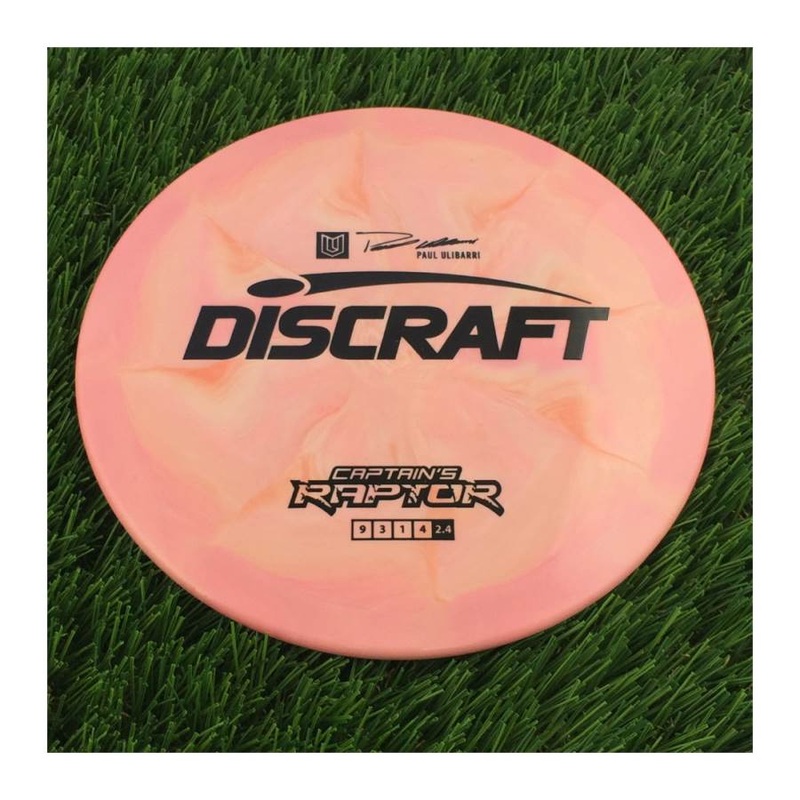 Discraft ESP Swirl Captain’s Raptor with Paul Ulibarri Stamp – 172g – Solid Pink
