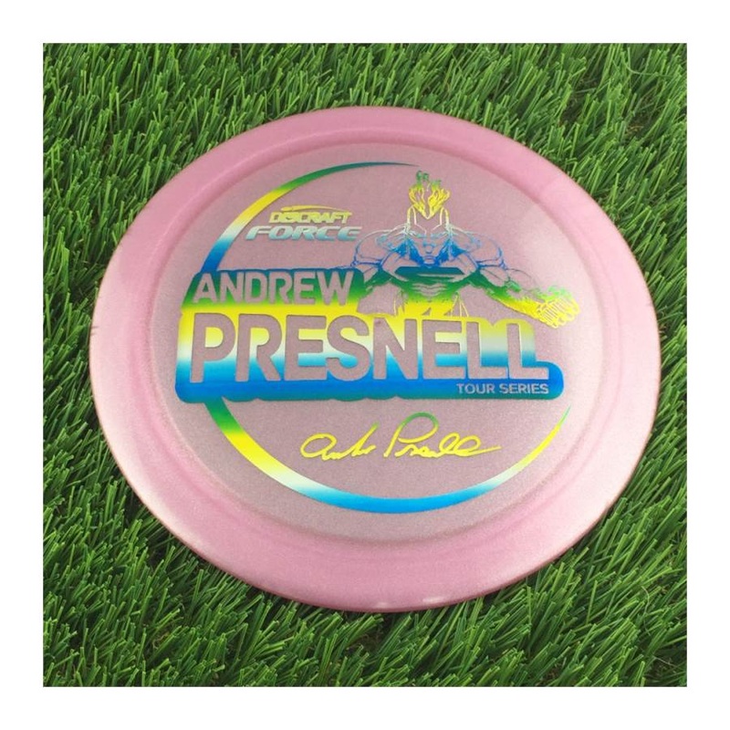 Discraft Metallic Z Force with Andrew Presnell Tour Series 2021 Stamp – 174g – Translucent Muted Pink