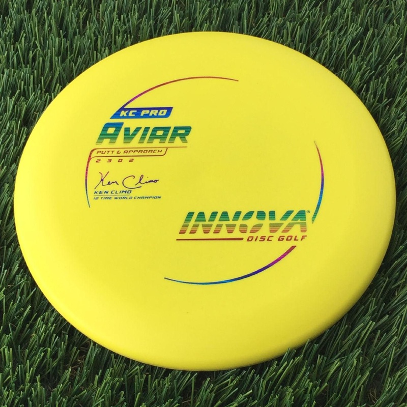 Innova Pro KC Aviar with Ken Climo 12 Time World Champion Burst Logo Stamp – 175g Yellow