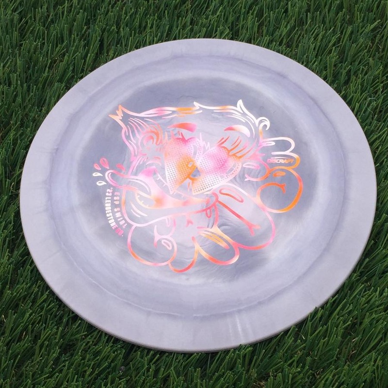 Discraft ESP Swirl Crush with 2023 Ledgestone Edition – Wave 2 Stamp – 174g – Solid  Light Purple