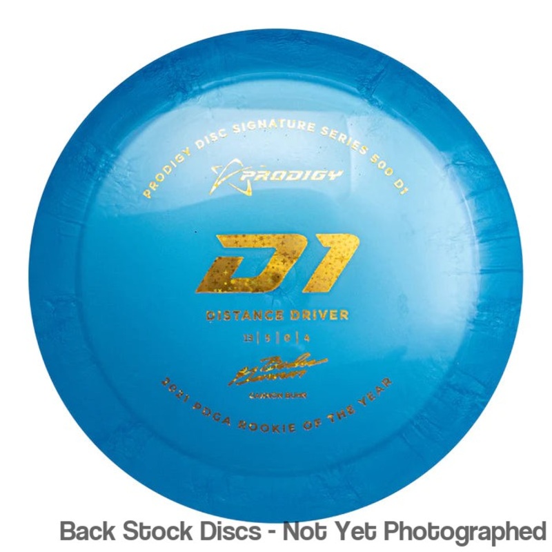 Prodigy 500 D1 Distance Driver with 2022 Signature Series Gannon Buhr – 2021 PDGA Rookie of the Year Stamp [Back Stock Inventory – Disc and Stamp Color WILL VARY]